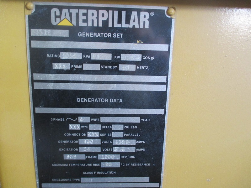 Good Used Caterpillar 845KW  Generator End Item-15074 4