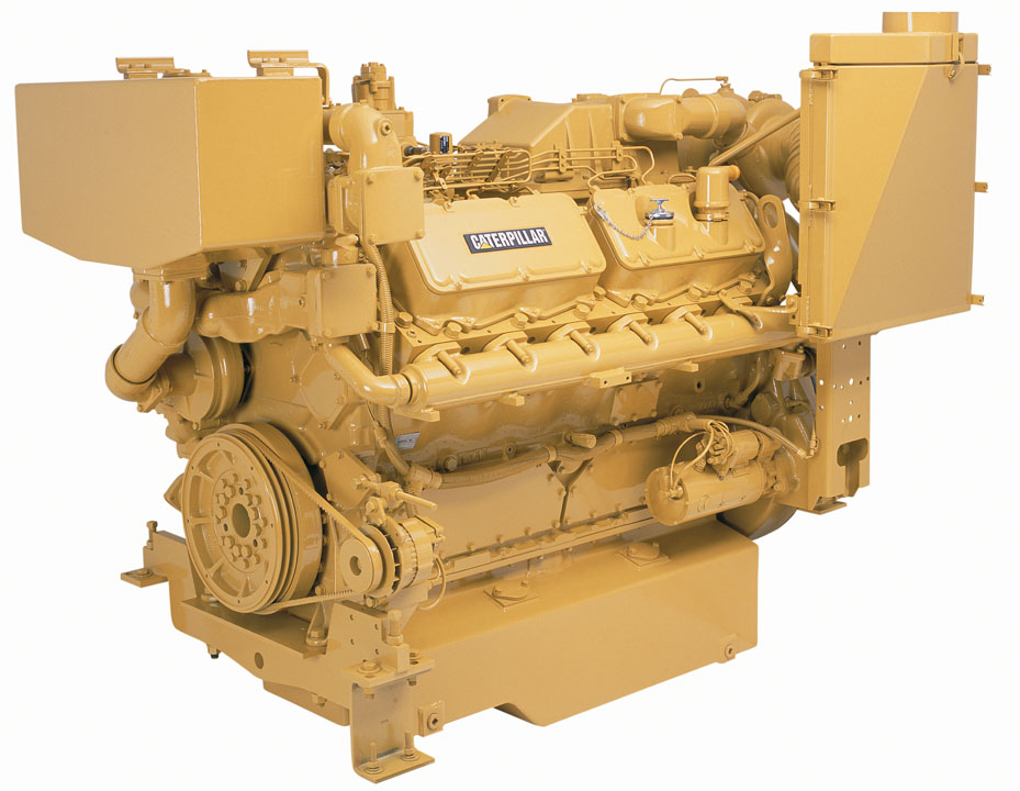 In-Framed Caterpillar 3412 DITA 624HP Diesel  Marine Engine Item-15087 0