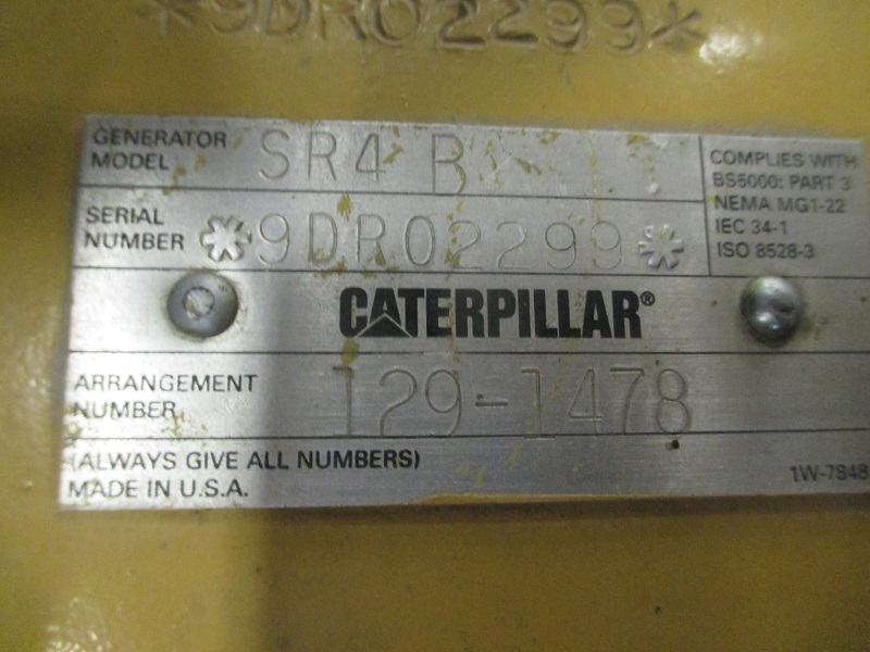 Low Hour Caterpillar 3406 400KW  Generator Set Item-15105 6