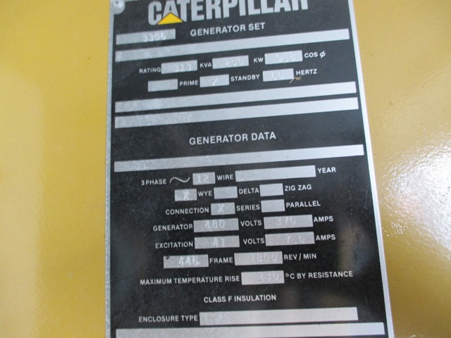 Good Used Caterpillar 3306 DITA 250KW  Generator Set Item-15129 5