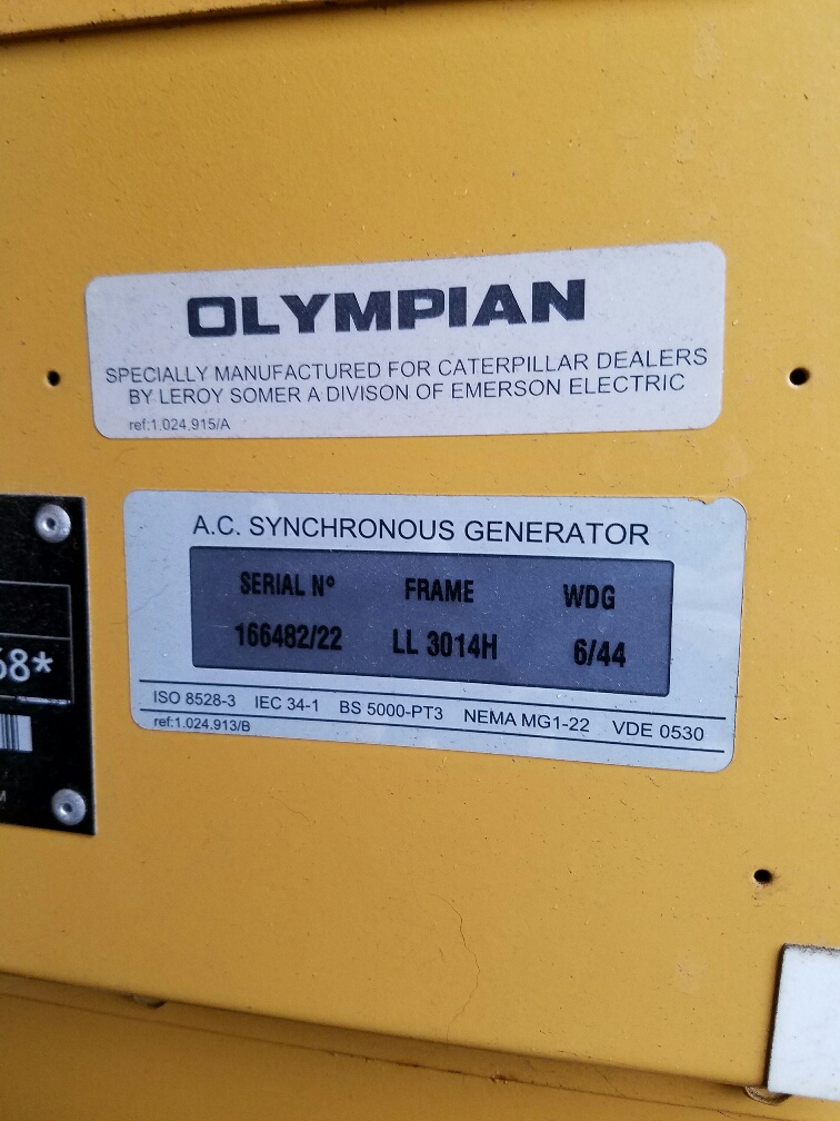 Low Hour Perkins 1006E-6TW 150KW  Generator Set Item-15158 2