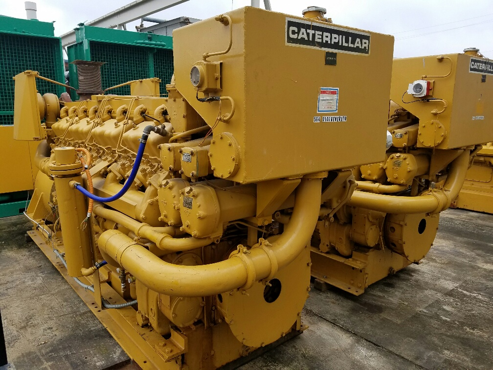 Low Hour Caterpillar D399 800KW  Generator Set Item-15162 2