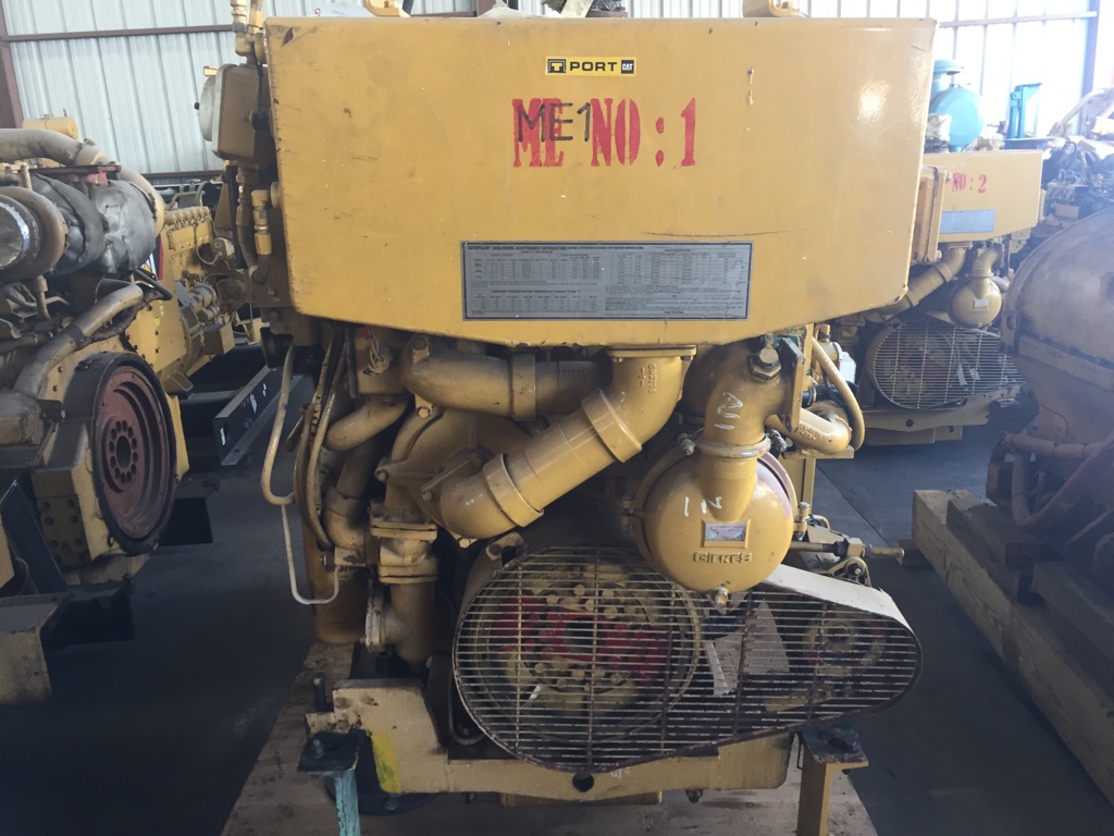 Good Used Caterpillar 3412D DITTA 750HP Diesel  Marine Engine Item-15192 3
