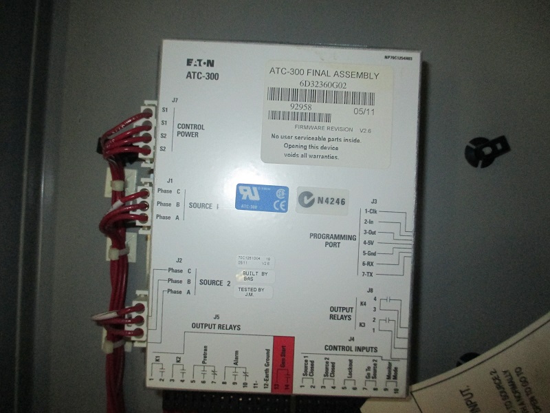 Like New Cutler Hammer ATC300 800 Amp  Transfer Switch Item-15215 5