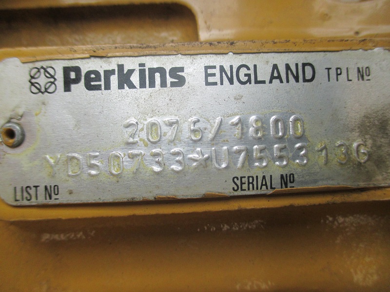 Low Hour Perkins 2076/1800 150KW  Generator Set Item-15265 2