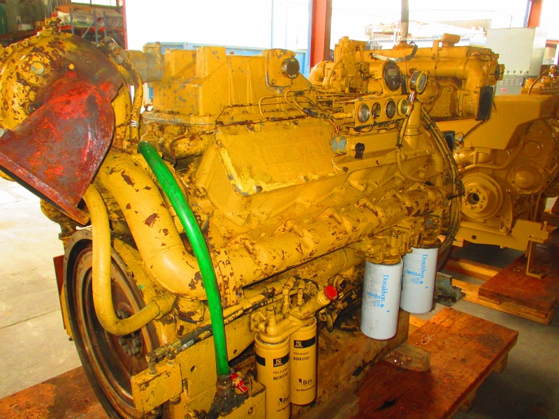 High Hour Runner Caterpillar 3412 DITA 624HP Diesel  Marine Engine Item-15363 6