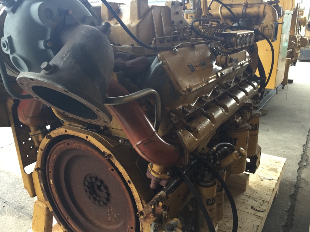 High Hour Runner Caterpillar 3412 DITA 624HP Diesel  Marine Engine Item-15395 3