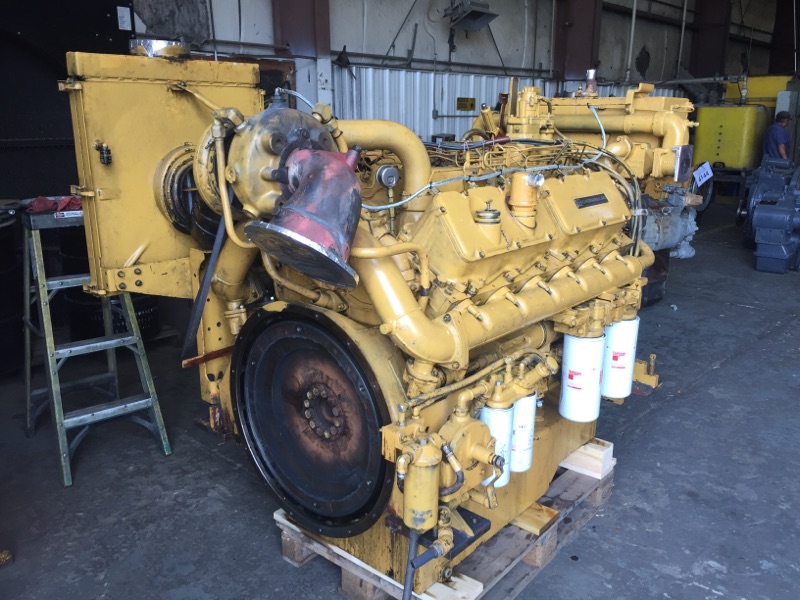 High Hour Runner Caterpillar 3412 DIT 540HP Diesel  Marine Engine Item-15406 1