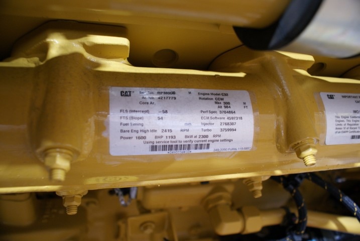 New Surplus Caterpillar C32 ACERT 1600HP Diesel  Marine Engine Item-15433 5
