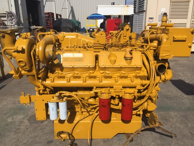 Good Used Caterpillar 3412D DITTA 750HP Diesel  Marine Engine Item-15520 0