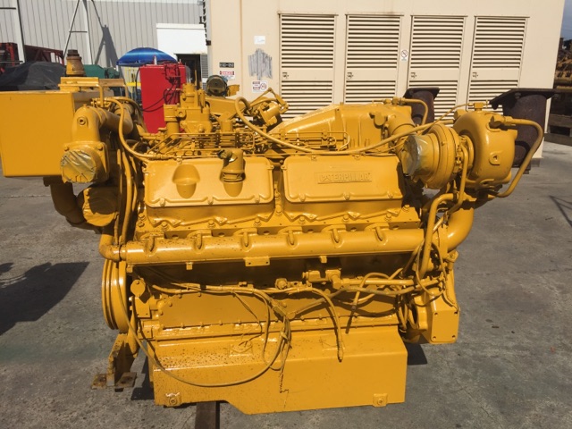 Good Used Caterpillar 3412D DITTA 750HP Diesel  Marine Engine Item-15521 0