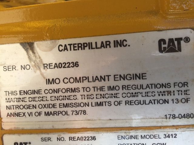 Good Used Caterpillar 3412D DITTA 750HP Diesel  Marine Engine Item-15521 7