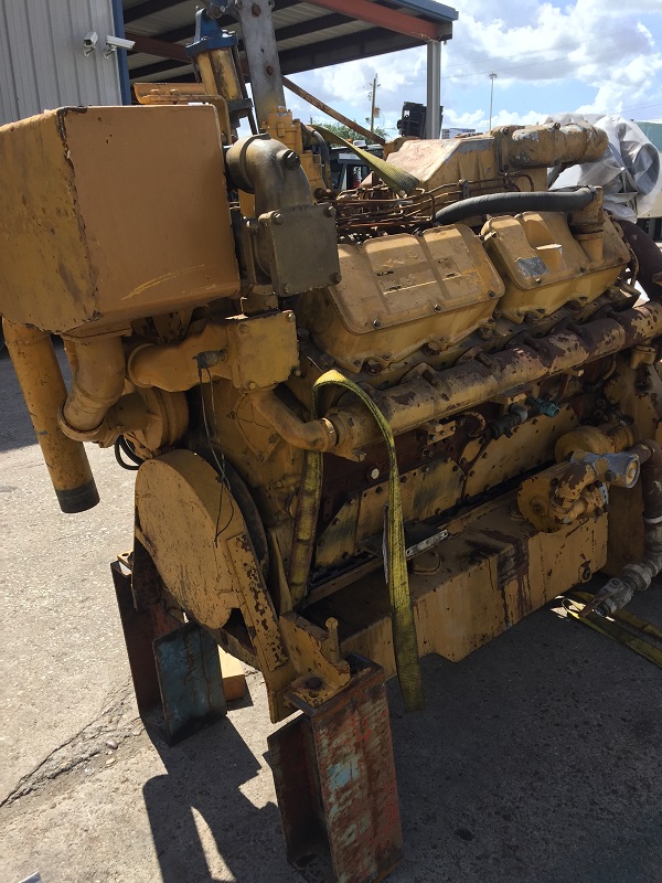 High Hour Runner Caterpillar 3412 DITA 624HP Diesel  Marine Engine Item-15668 4