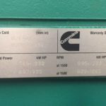 Low Hour Cummins QST30-G2 800KW  Generator Set Item-16035 16