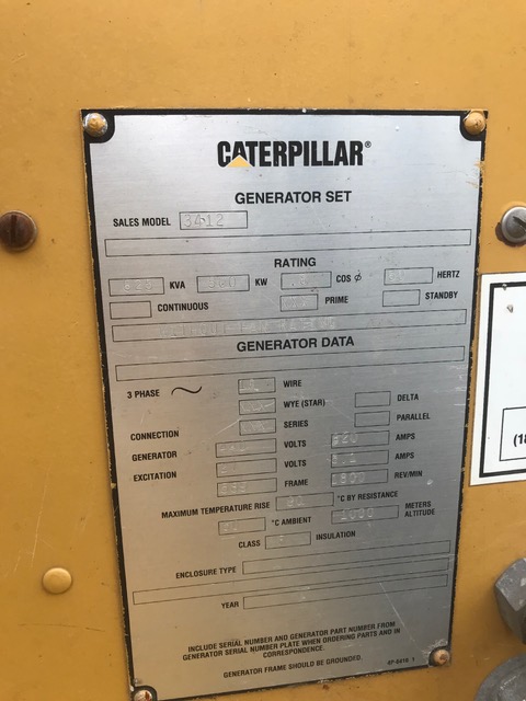 Good Used Caterpillar 3412 DITA 500KW  Generator Set Item-16022 4