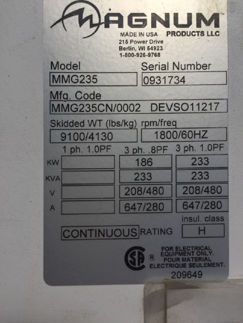 Good Used Cummins QSB7-G5 NR3 200KW  Generator Set Item-16045 8