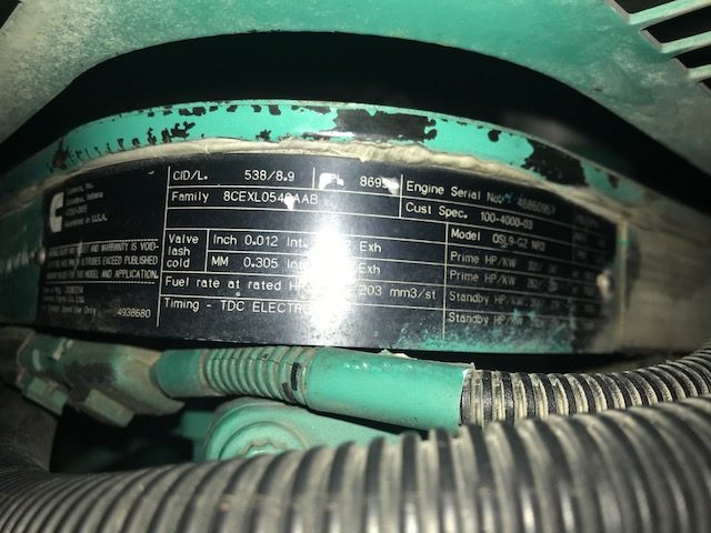 Good Used Cummins QSL9-G2 NR3 230KW  Generator Set Item-16012 6