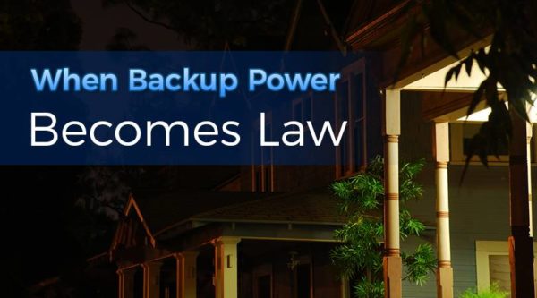 When Backup Power Becomes Law