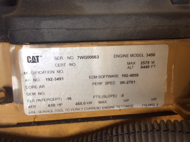 Low Hour Caterpillar 3456 DITA 400KW  Generator Set Item-16049 13