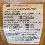 Low Hour Caterpillar 3512B 1500KW  Generator Set Item-16052 17