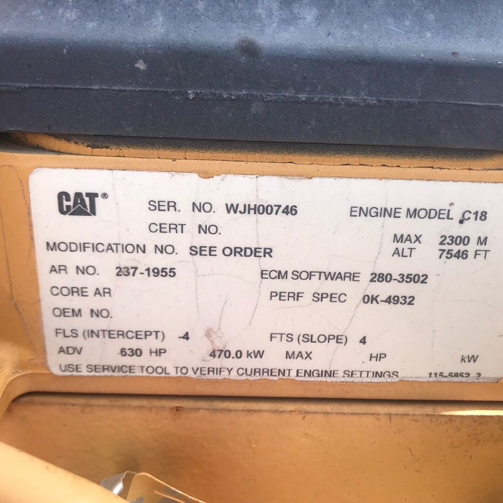 Low Hour Caterpillar C18 ACERT 630HP  Power Unit Item-16115 6