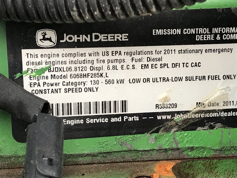Good Used John Deere 6068HF285 150KW  Generator Set Item-16129 8