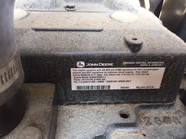 New Surplus John Deere 4045HF285H 81KW  Generator Set Item-16139 12