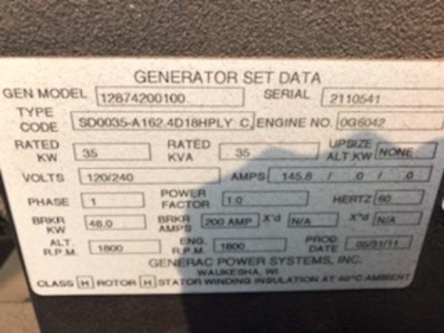 New Surplus John Deere 4024HF285 35KW  Generator Set Item-16256 5