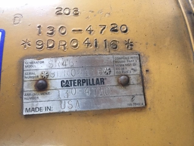 Like New Caterpillar 3406C 400KW  Generator Set Item-16352 16