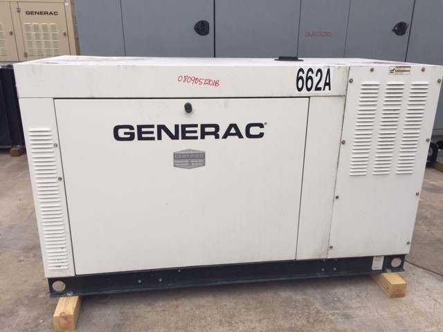 Low Hour Generac 2.4L 60KW  Generator Set Item-16310 0