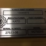 New Surplus Kato 1525KW  Generator End Item-16326 4