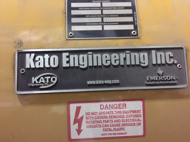 New Surplus Kato 1525KW  Generator End Item-16324 6