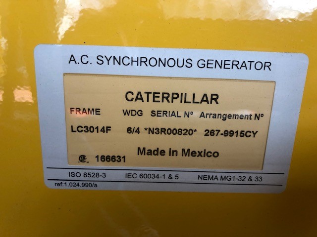 Low Hour Caterpillar C6.6 ACERT 125KW  Generator Set Item-16406 11