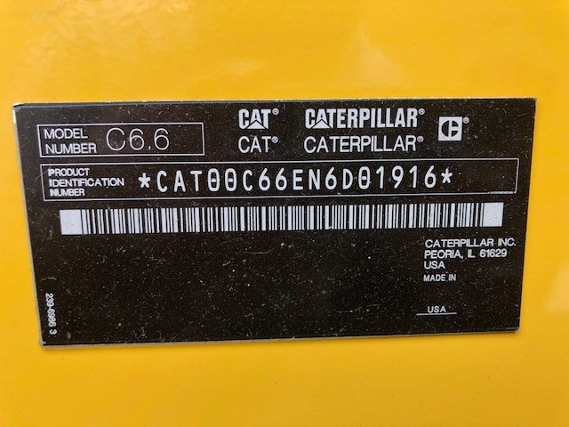 Low Hour Caterpillar C6.6 ACERT 125KW  Generator Set Item-16406 12