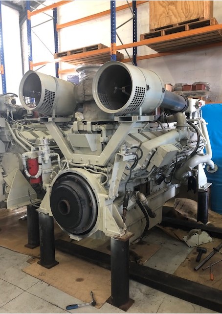 Good Used Cummins KTA50-M2 1800HP Diesel  Marine Engine Item-16434 1