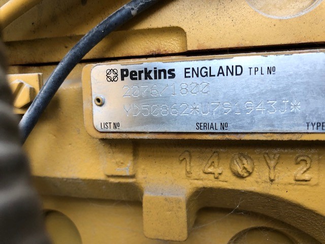 Low Hour Perkins 2076/1800 150KW  Generator Set Item-16447 8
