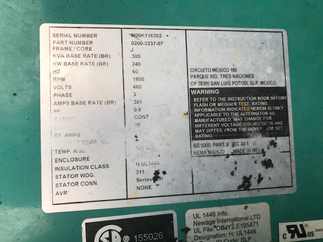 Good Used Cummins QSB7-G3 NR3 150KW  Generator Set Item-16438 8