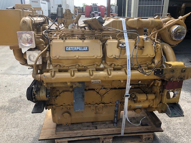 Good Used Caterpillar 3412C DITA 650HP Diesel  Marine Engine Item-16557 3