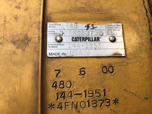 Low Hour Caterpillar 3512B 1500KW  Generator Set Item-16667 12