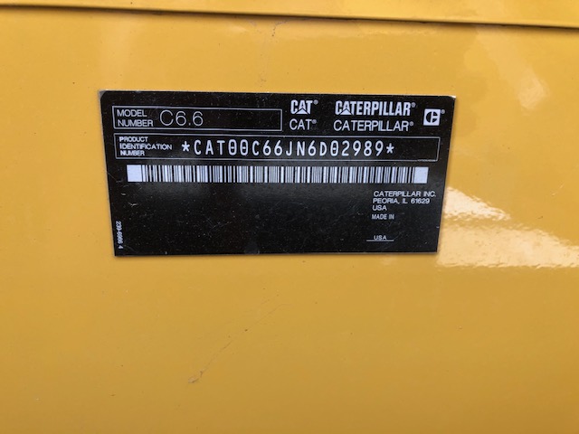 Low Hour Caterpillar C6.6 150KW  Generator Set Item-16718 13