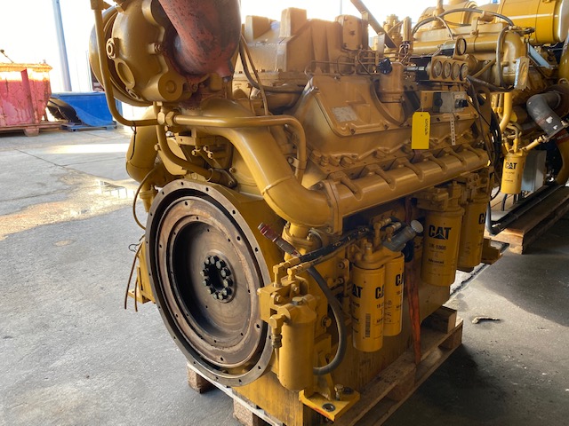 High Hour Runner Caterpillar 3412C DITA 671HP Diesel  Marine Engine Item-16800 3