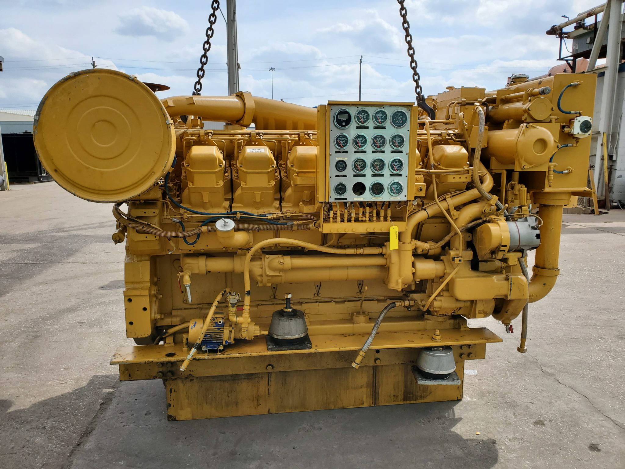 High Hour Runner Caterpillar 3512 DITA 1360HP Diesel  Marine Engine Item-16862 3