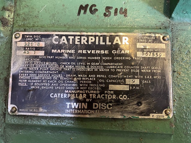 Twin Disc MG514 4.5  Marine Transmission Item-16881 7