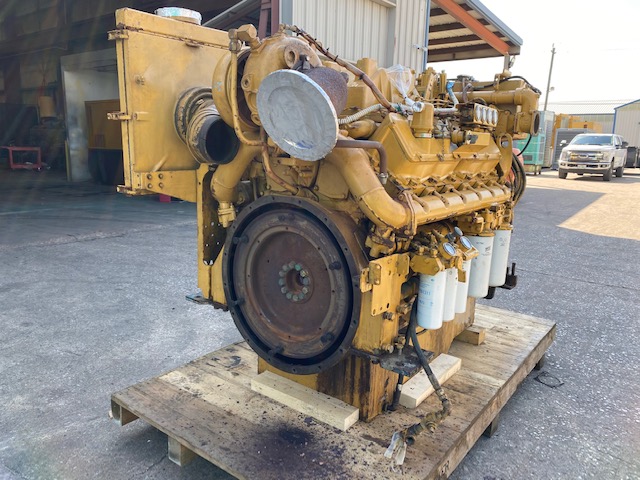 High Hour Runner Caterpillar 3412C DITA 624HP Diesel  Marine Engine Item-16883 2