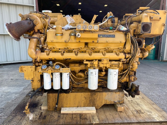 High Hour Runner Caterpillar 3412C DITA 624HP Diesel  Marine Engine Item-16883 3