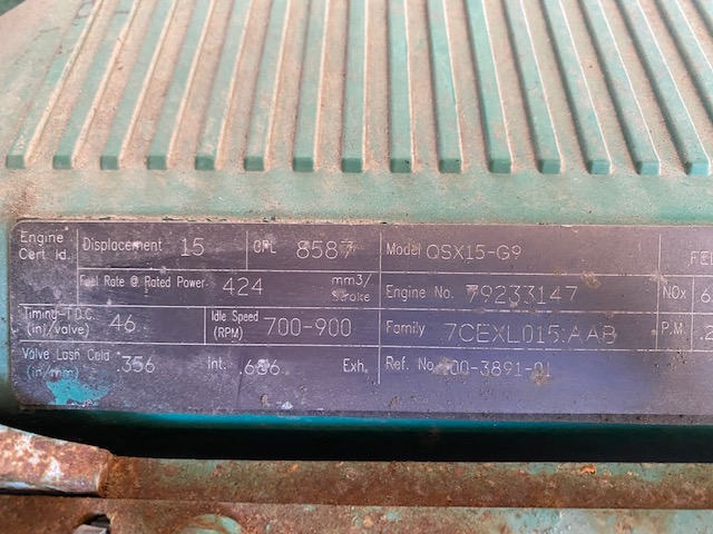Good Used Cummins QSX15-G9 500KW  Generator Set Item-16927 10