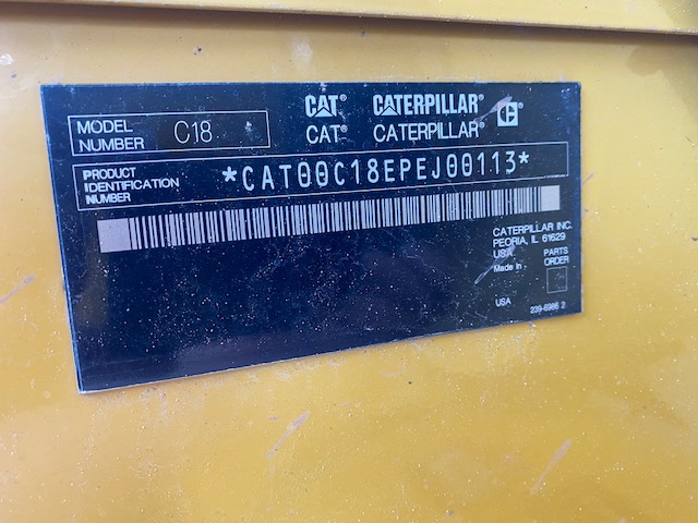 Low Hour Caterpillar C18 Acert 545KW  Generator Set Item-16950 11