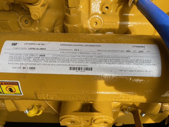 New Caterpillar C15 500KW  Generator Set Item-16885 12