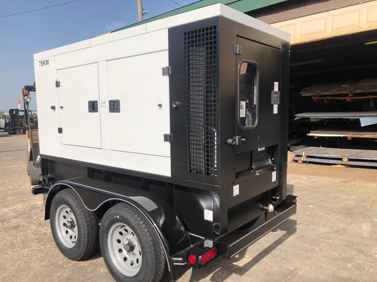 New John Deere 4045HF285 75KW  Generator Set Item-16957 2