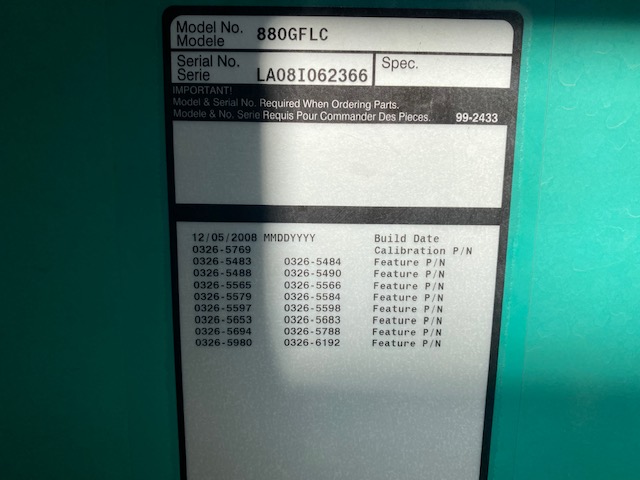 Low Hour Cummins GTA50-G3 880KW  Generator Set Item-17011 10
